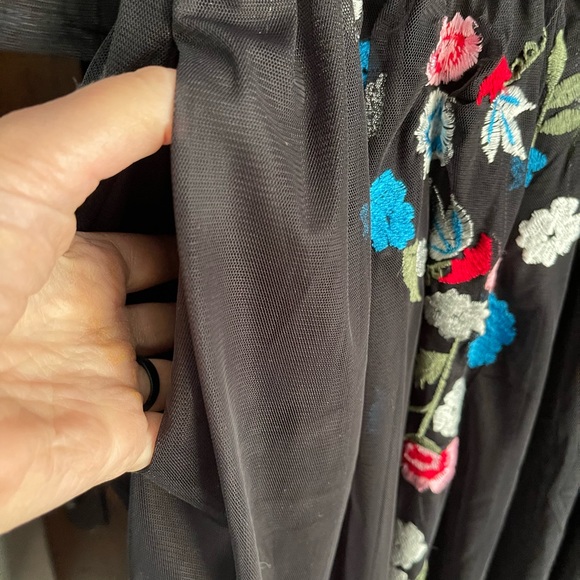 eShakti embroidered tulle overlay dress size 18 - Picture 4 of 12